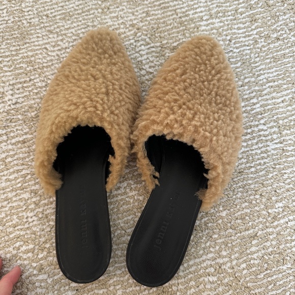 Jenni Kayne Shearling Mules Size 35 - Picture 5 of 6